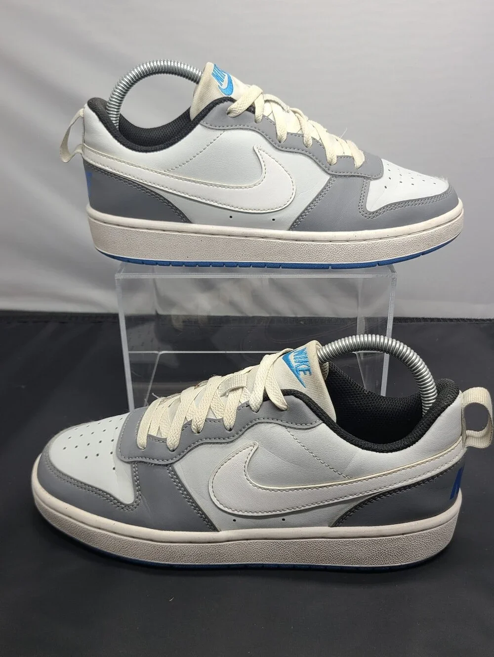 Nike Court Borough Low Recraft 'Platinum Cool Grey Photo Blue' Kids Size 6Y